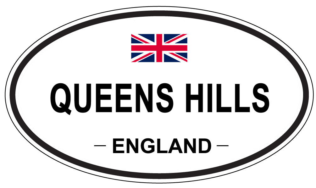 QUEENS HILLS, England - Oval Magnet