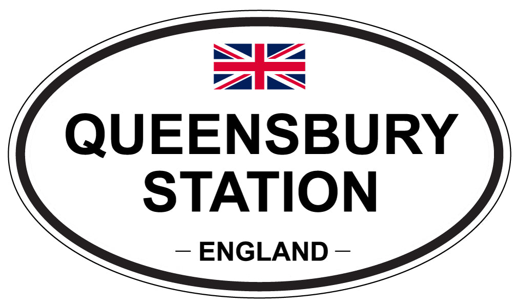 QUEENSBURY STATION, England - Oval Magnet