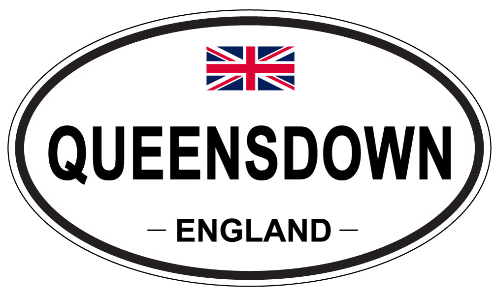 QUEENSDOWN, England - Oval Magnet
