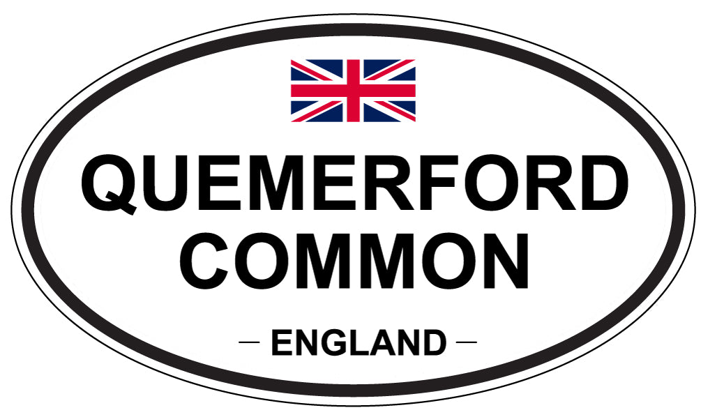 QUEMERFORD COMMON, England - Oval Magnet
