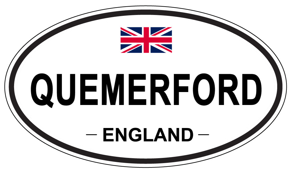 QUEMERFORD, England - Oval Magnet