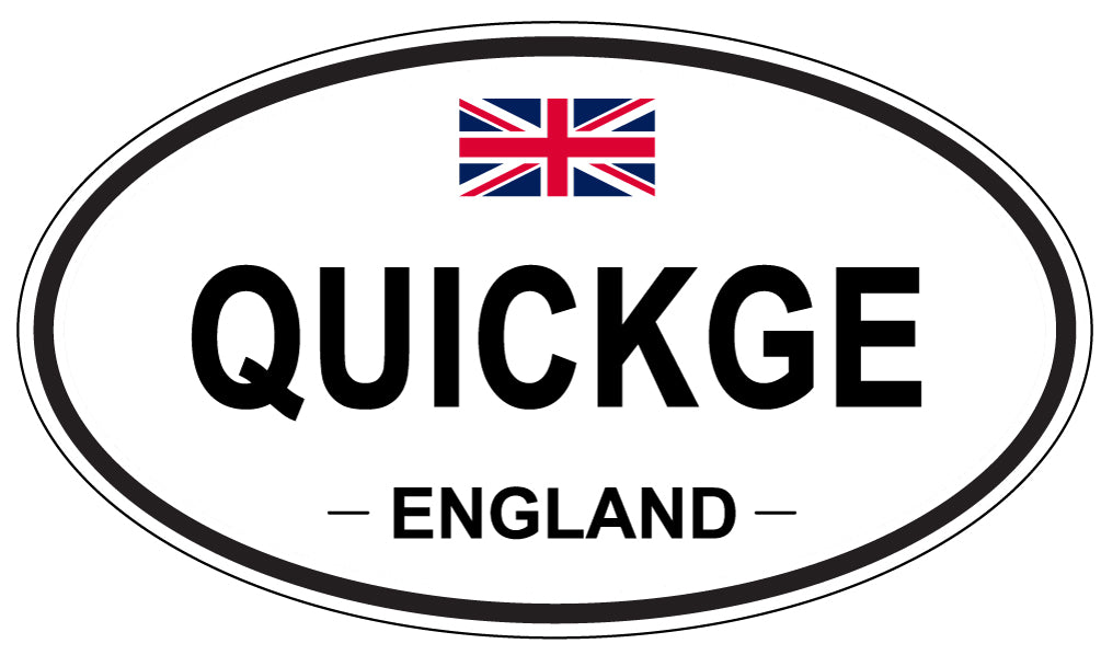 QUICKGE, England - Oval Magnet