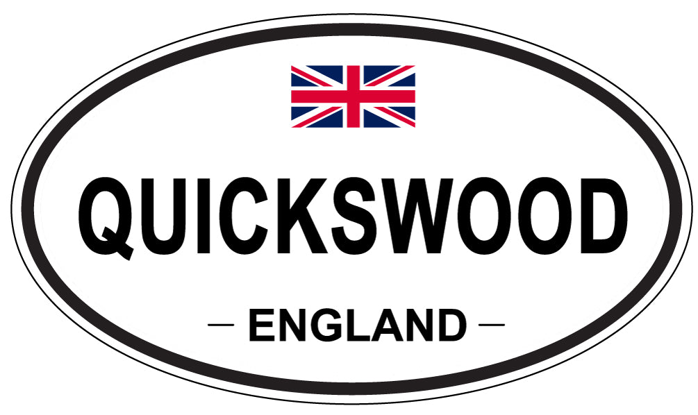 QUICKSWOOD, England - Oval Magnet