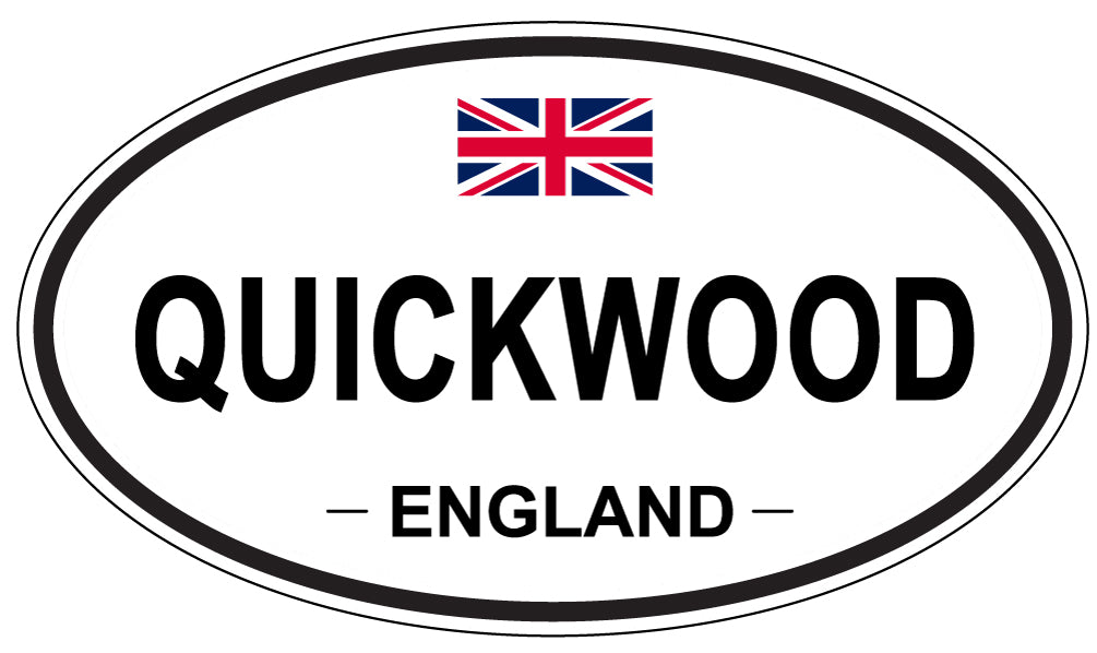 QUICKWOOD, England - Oval Magnet