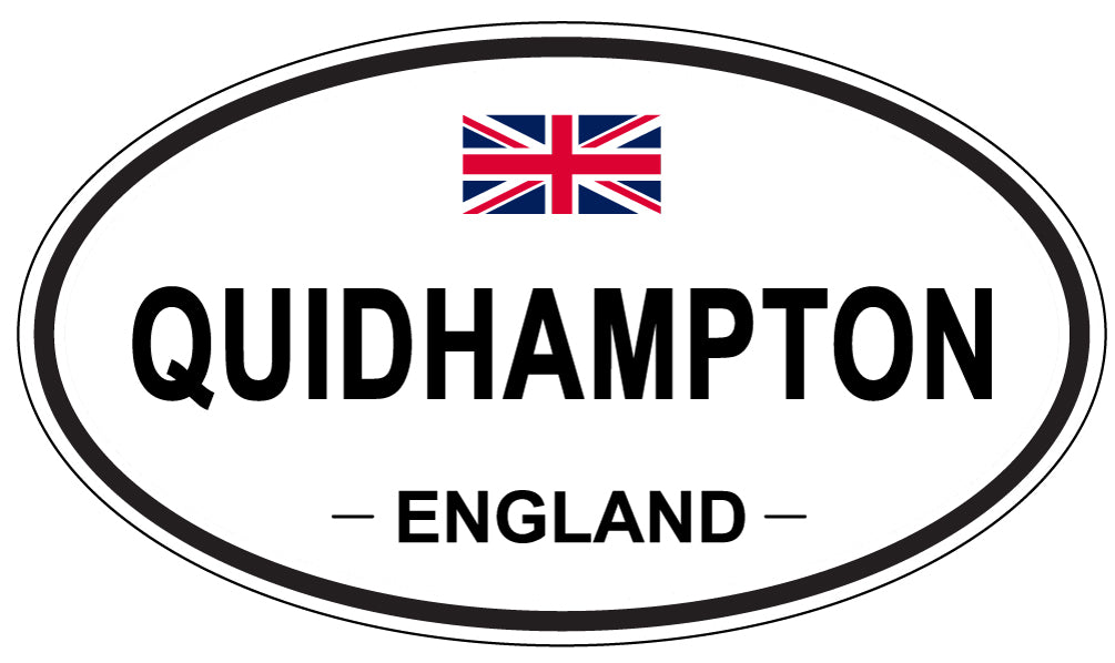 QUIDHAMPTON, England - Oval Magnet