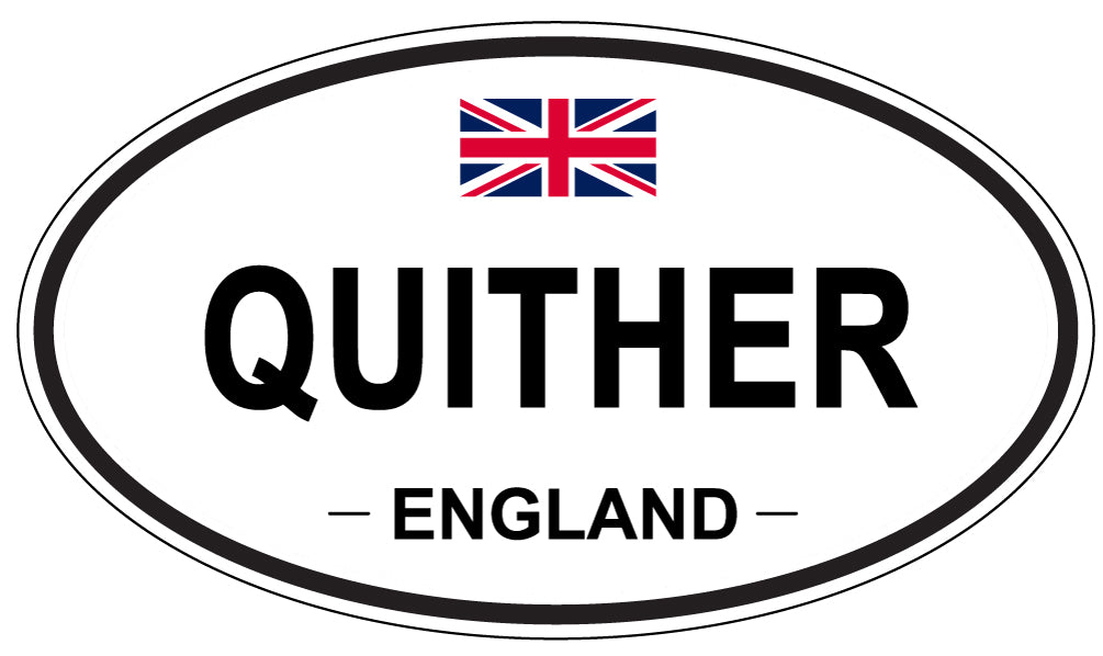 QUITHER, England - Oval Magnet