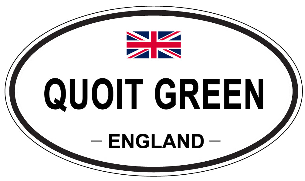 QUOIT GREEN, England - Oval Magnet
