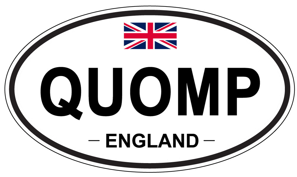 QUOMP, England - Oval Magnet