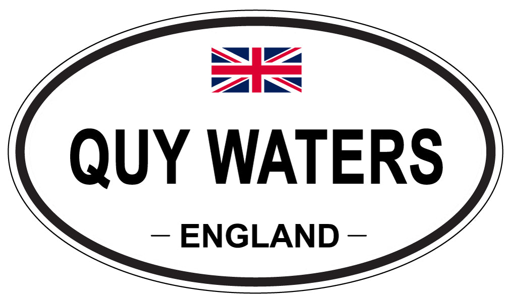 QUY WATERS, England - Oval Magnet