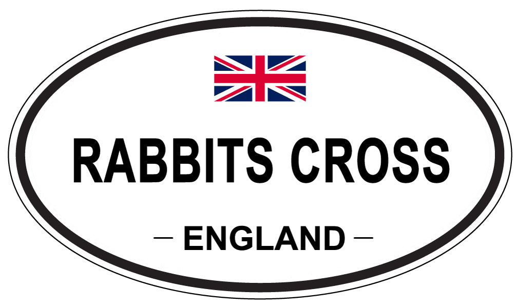 RABBITS CROSS, England - Oval Magnet