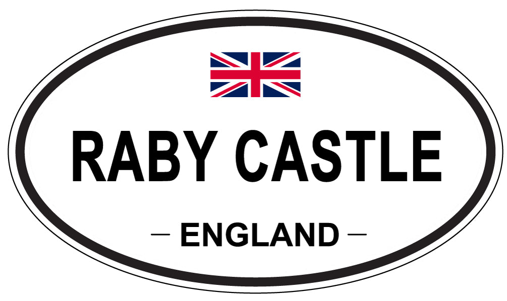 RABY CASTLE, England - Oval Magnet