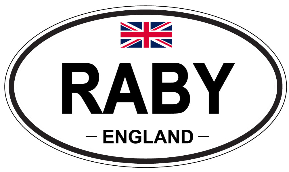 RABY, England - Oval Magnet