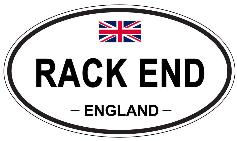 RACK END, England - Oval Magnet