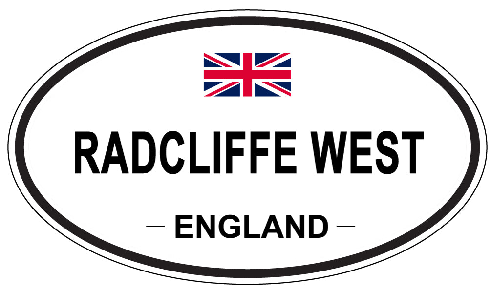 RADCLIFFE WEST, England - Oval Magnet