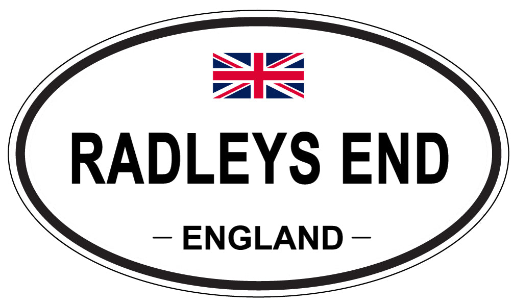 RADLEYS END, England - Oval Magnet