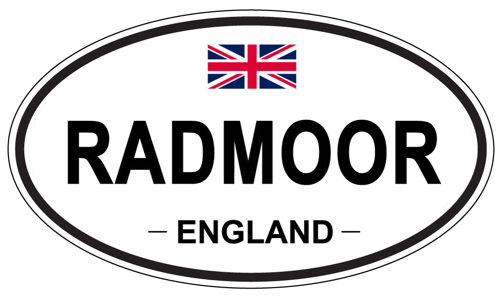 RADMOOR, ENGLAND - Oval Sticker
