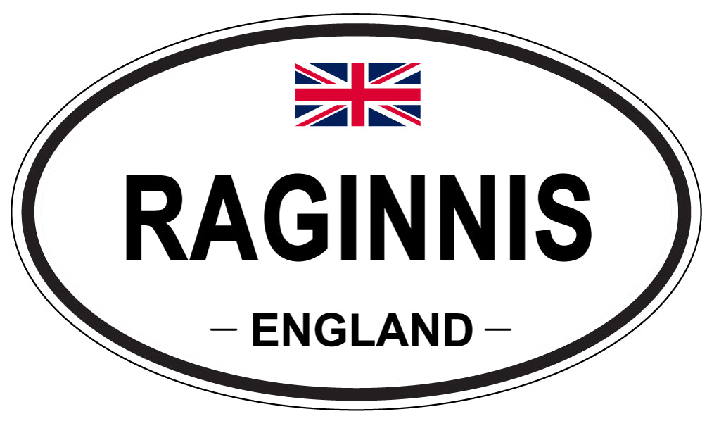 RAGINNIS, England - Oval Magnet