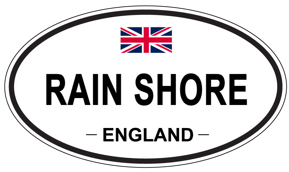 RAIN SHORE, England - Oval Magnet