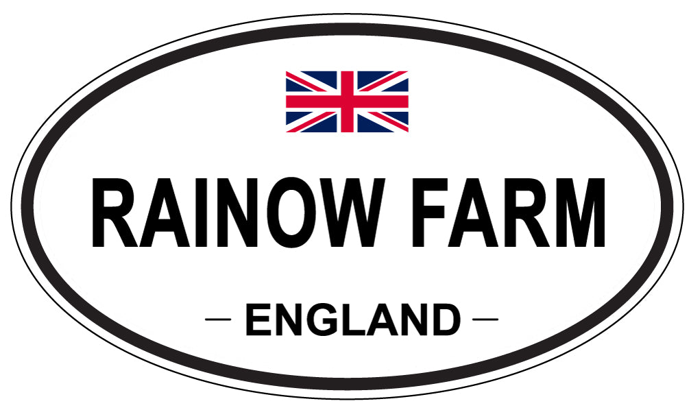 RAINOW FARM, England - Oval Magnet
