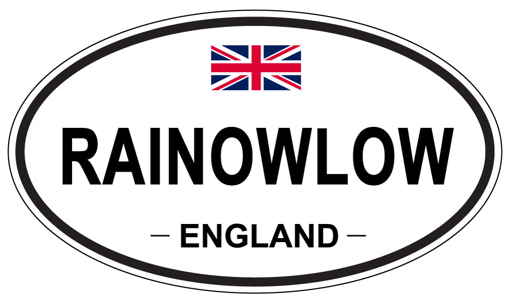 RAINOWLOW, England - Oval Magnet