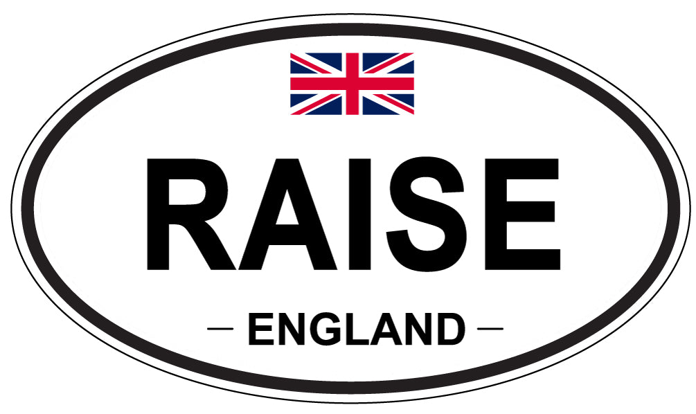 RAISE, England - Oval Magnet