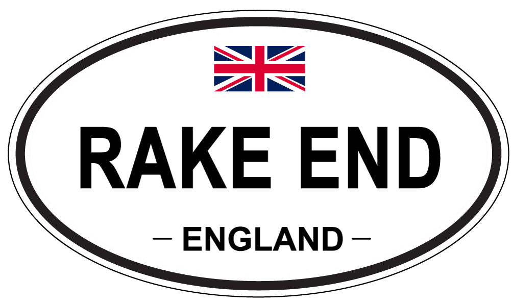 RAKE END, England - Oval Magnet