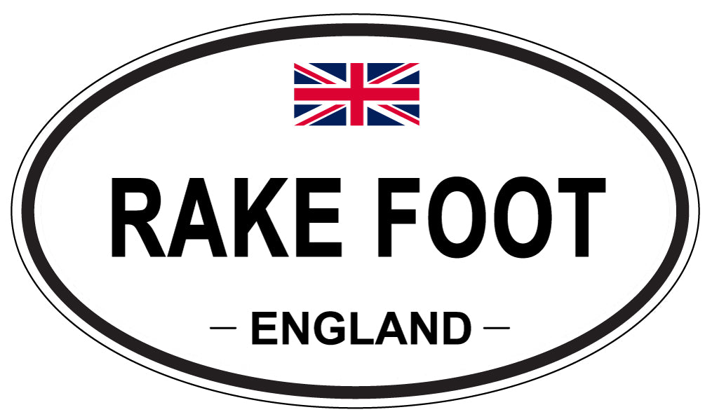 RAKE FOOT, England - Oval Magnet