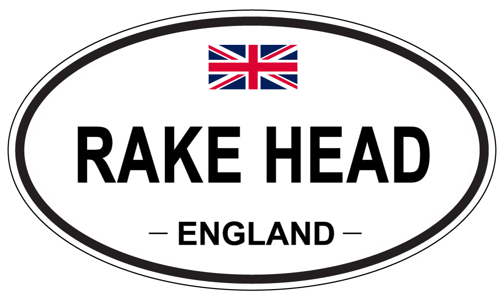 RAKE HEAD, England - Oval Magnet