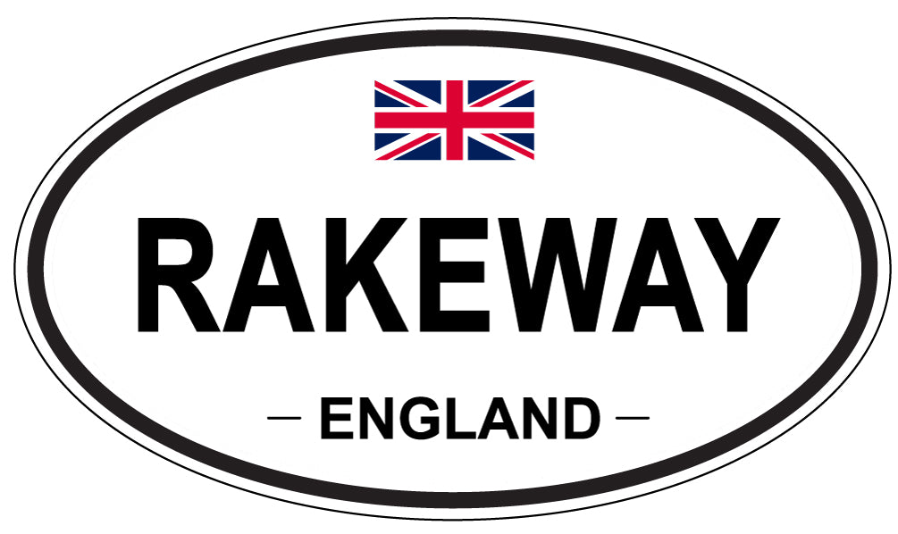 RAKEWAY, England - Oval Magnet