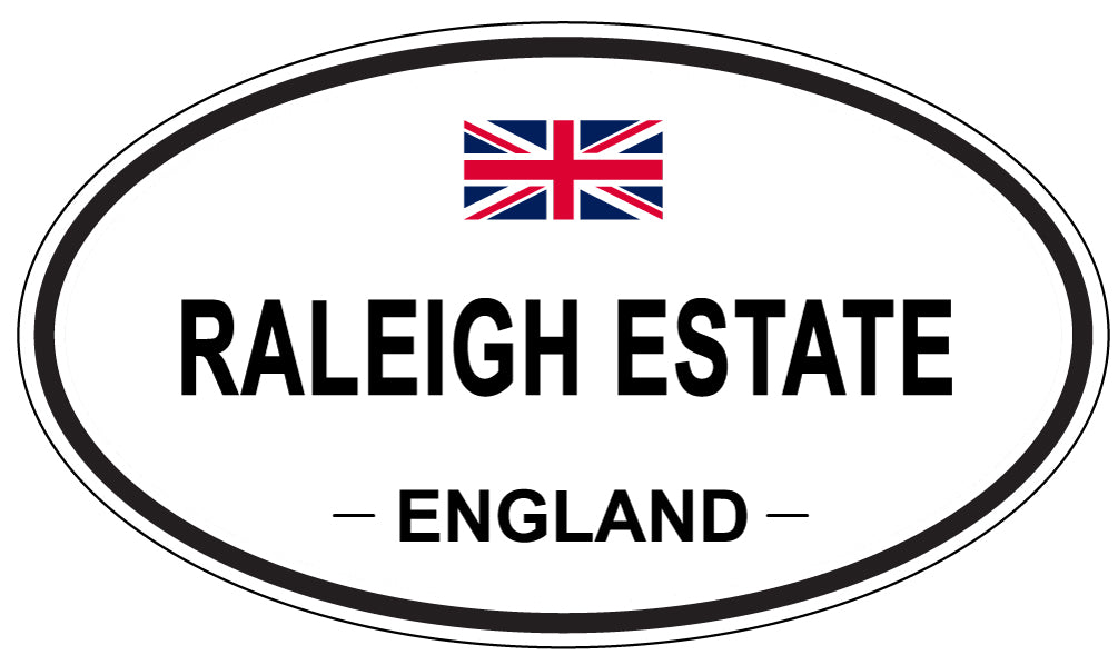 RALEIGH ESTATE, England - Oval Magnet