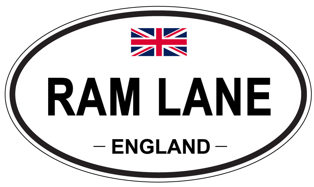 RAM LANE, England - Oval Magnet