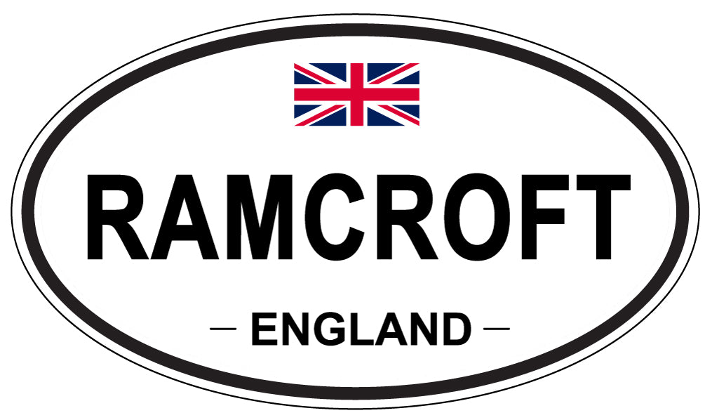 RAMCROFT, ENGLAND - Oval Sticker