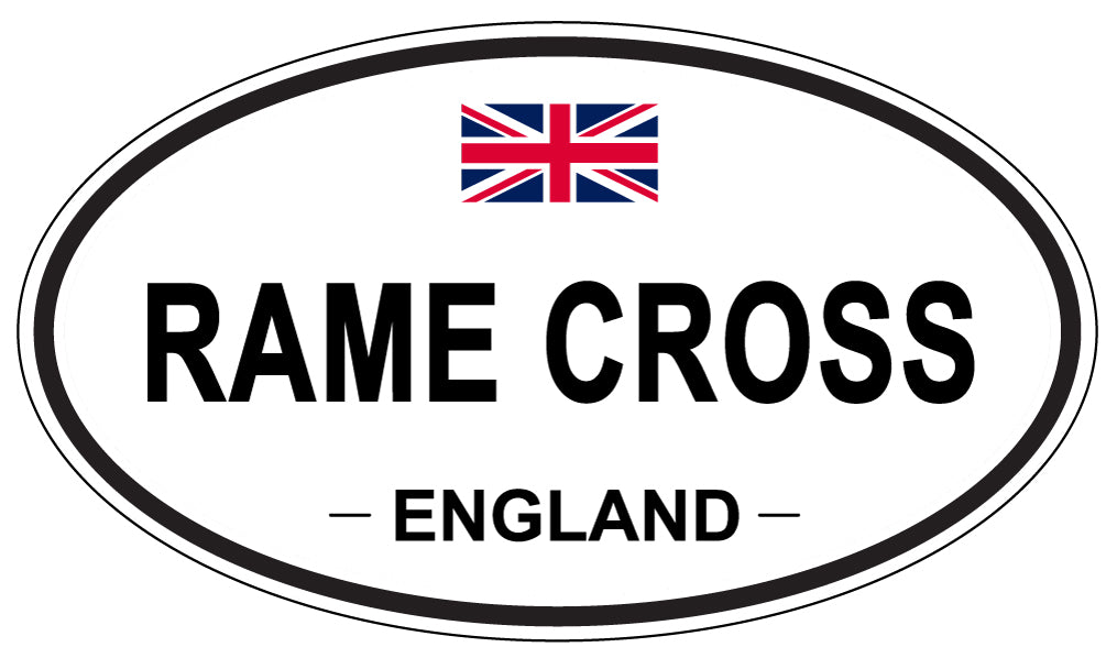 RAME CROSS, England - Oval Magnet