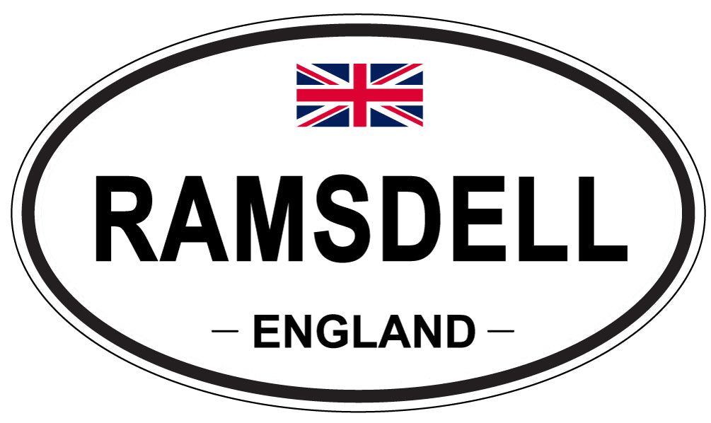 RAMSDELL, England - Oval Magnet