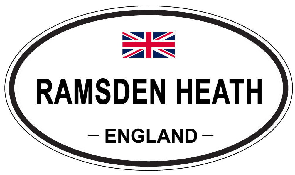 RAMSDEN HEATH, ENGLAND - Oval Sticker