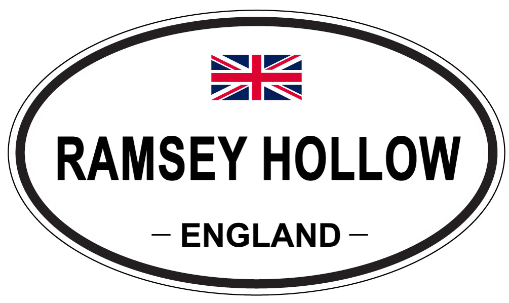RAMSEY HOLLOW, ENGLAND - Oval Sticker