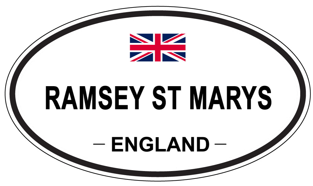 RAMSEY ST MARYS, England - Oval Magnet
