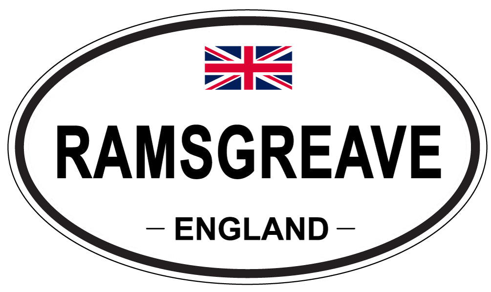 RAMSGREAVE, England - Oval Magnet