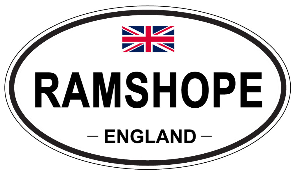 RAMSHOPE, England - Oval Magnet