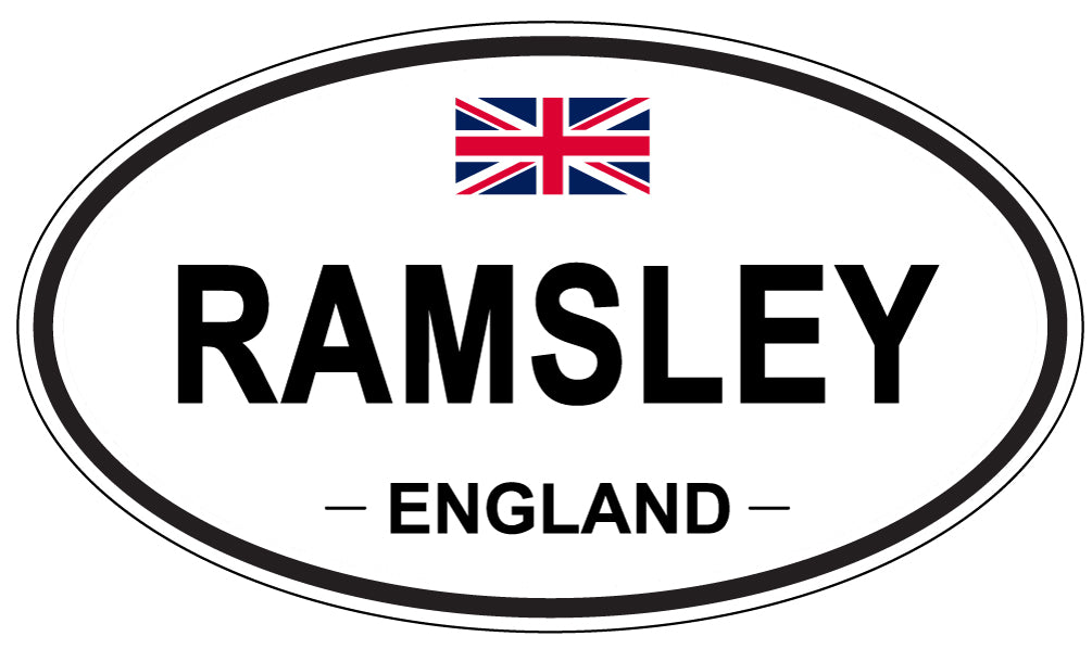 RAMSLEY, England - Oval Magnet