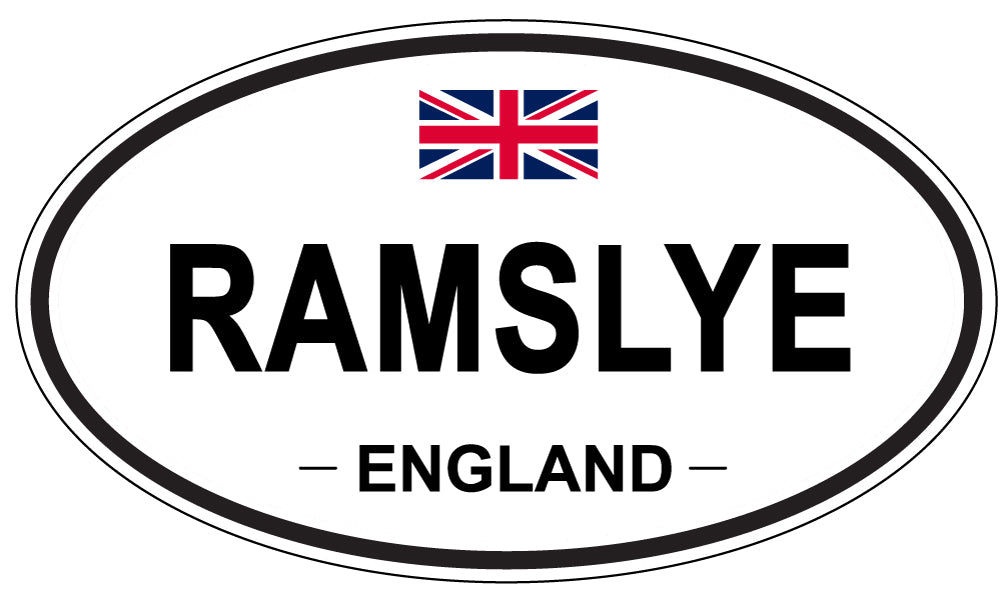 RAMSLYE, England - Oval Magnet