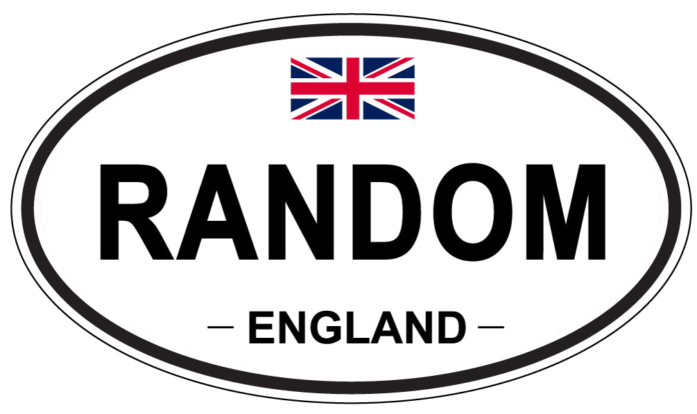 RANDOM, England - Oval Magnet