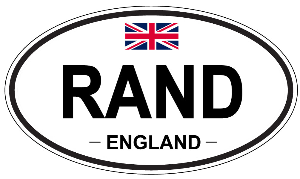 RAND, England - Oval Magnet