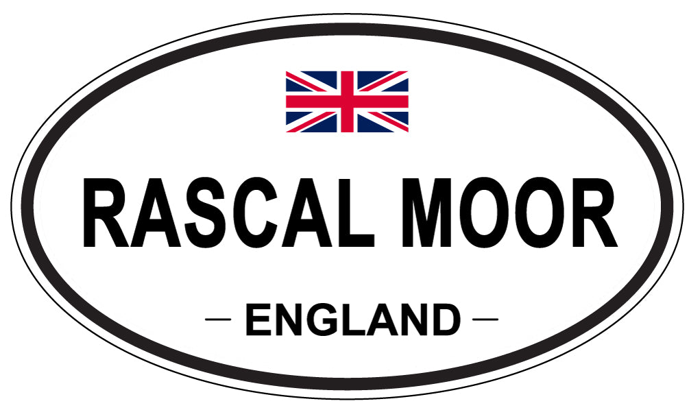 RASCAL MOOR, England - Oval Magnet