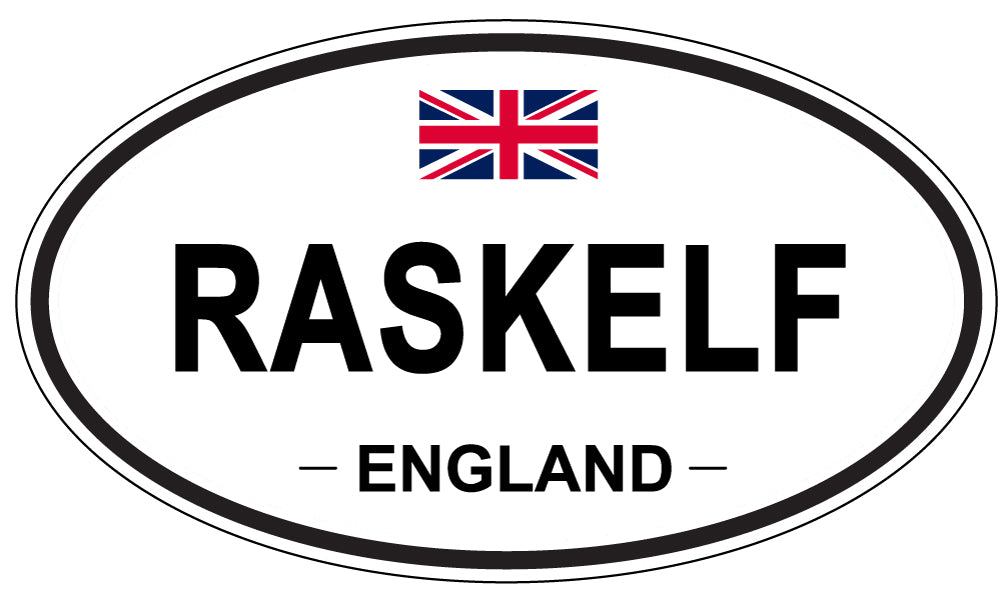 RASKELF, England - Oval Magnet