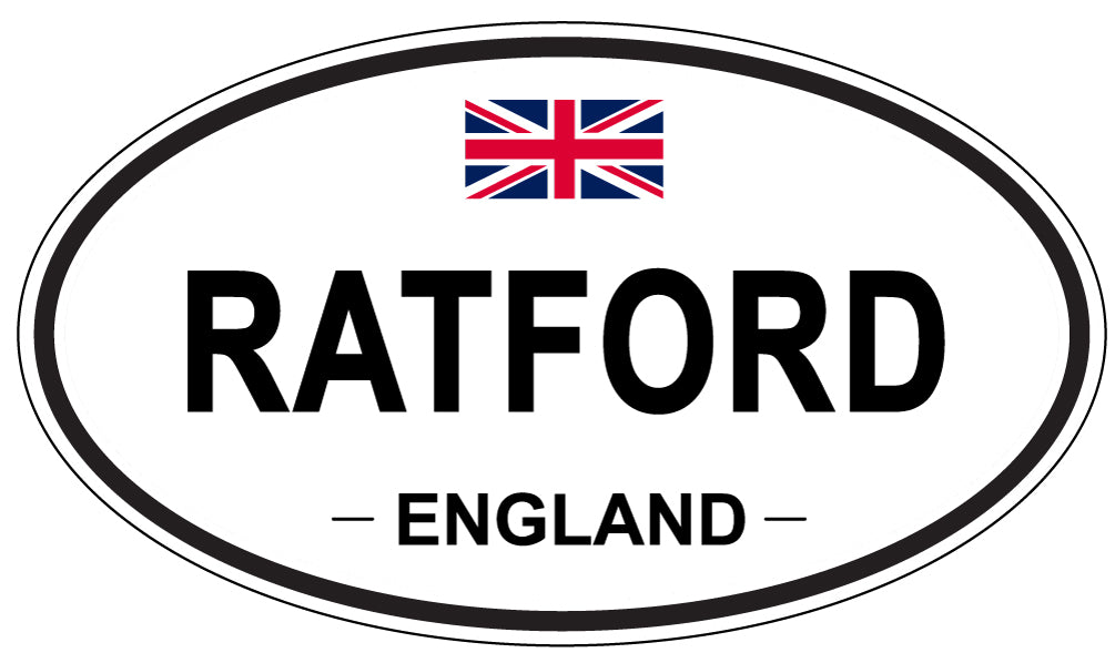 RATFORD, ENGLAND - Oval Sticker