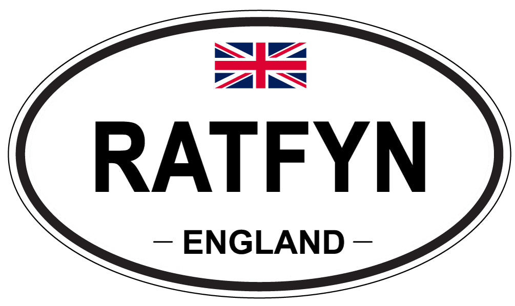 RATFYN, England - Oval Magnet