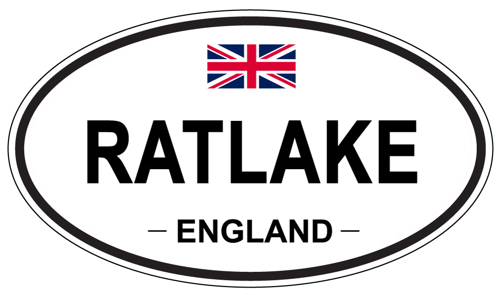 RATLAKE, ENGLAND - Oval Sticker