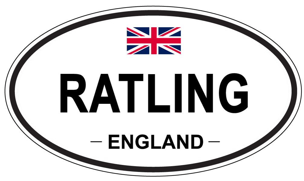RATLING, England - Oval Magnet