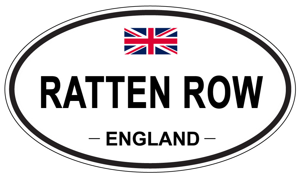 RATTEN ROW, England - Oval Magnet